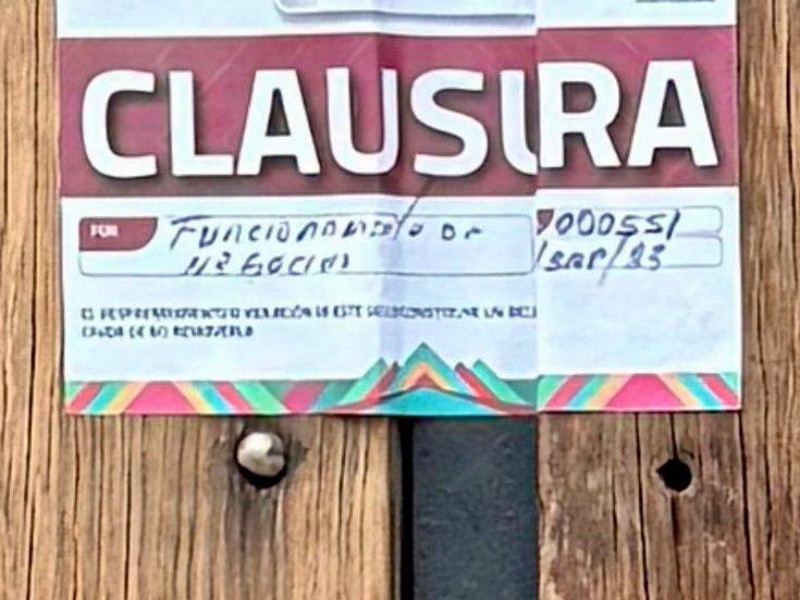 Clausuran restaurante en 