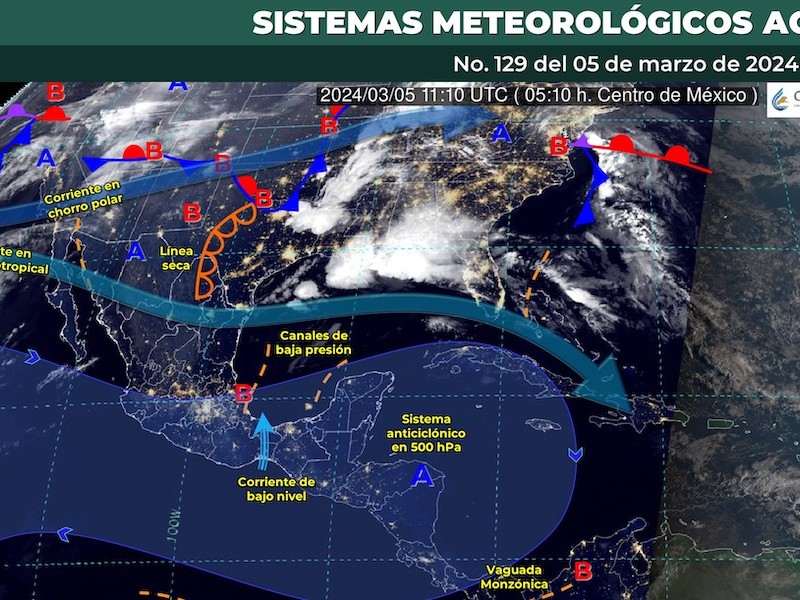 Clima caluroso, pronóstico este martes para Toluca