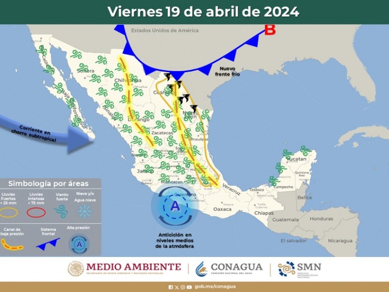 Clima en Guaymas con máxima de 29°C