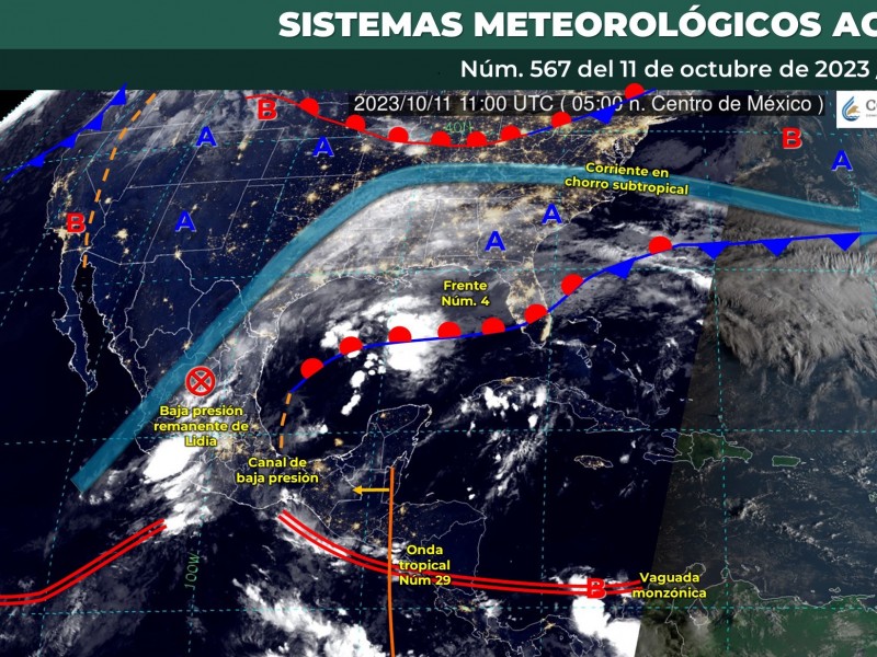 Clima fresco y alta probabilidad de lluvias, pronostico para Toluca