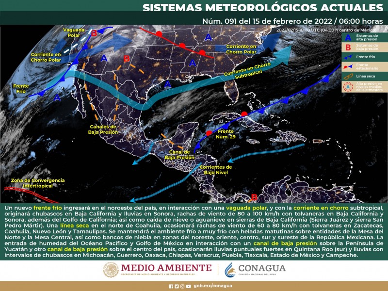 Clima para este martes en Sonora