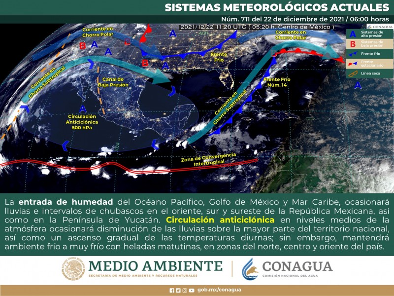 Clima para este miércoles en Sonora