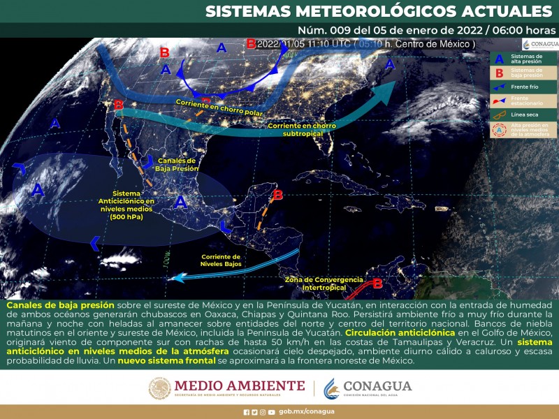 Clima para este miércoles en Sonora