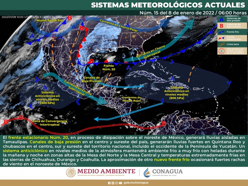 Clima para este Sábado en Sonora