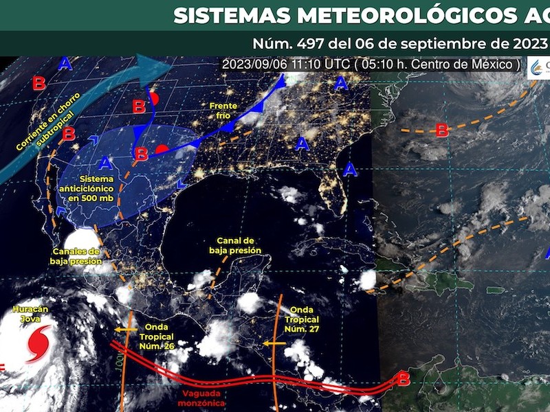 Clima templado, con lluvias vespertina, pronóstico para Toluca