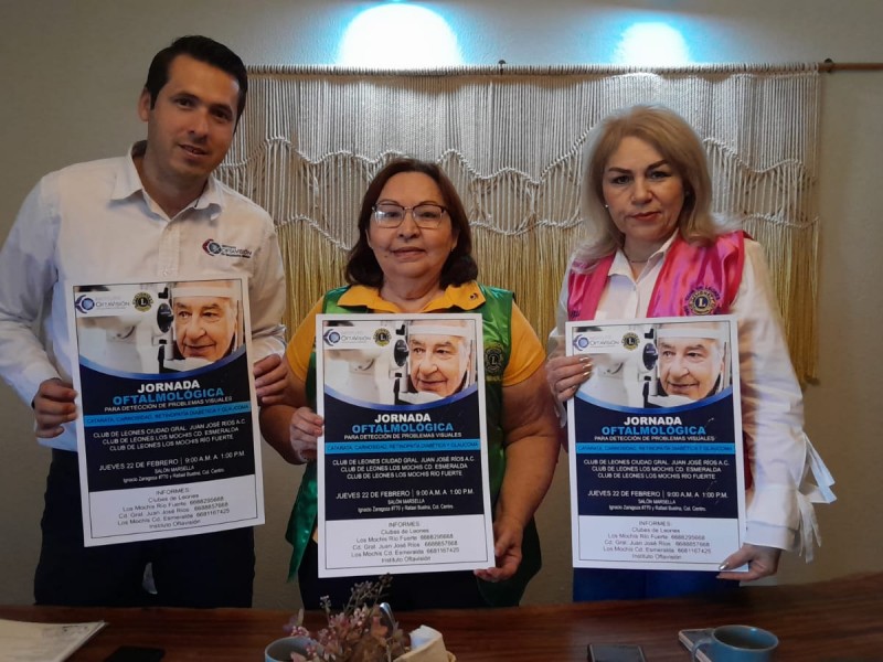Club de Leones e Instituto Oftavisión anuncian jornada oftalmológica