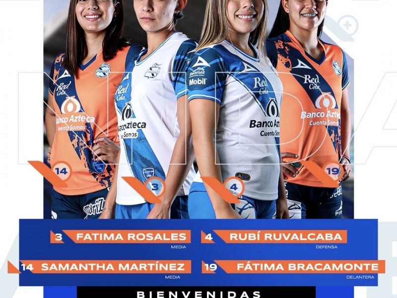 Club Puebla femenil presentó 11 refuerzos para el Apertura 2022