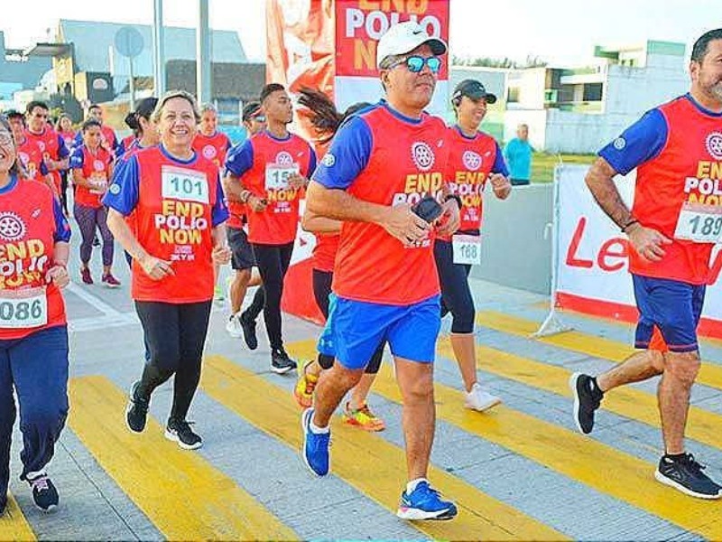 Club Rotario organiza carrera en Navojoa contra la poliomielitis