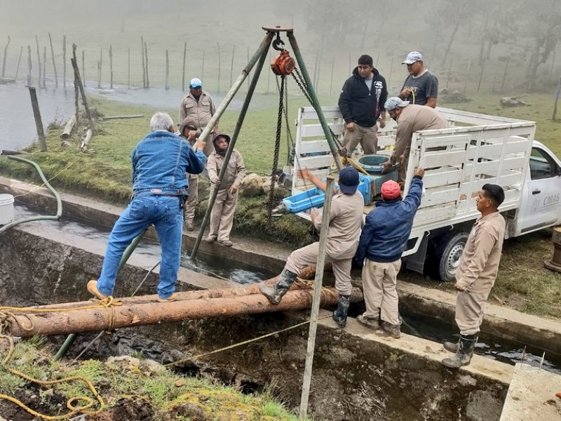 CMAS trabaja para restablecer servicio de agua