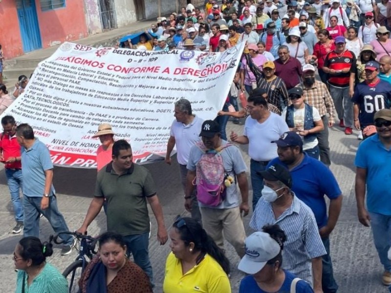 CNTE anuncia marcha y bloqueos viales en Oaxaca este jueves 18