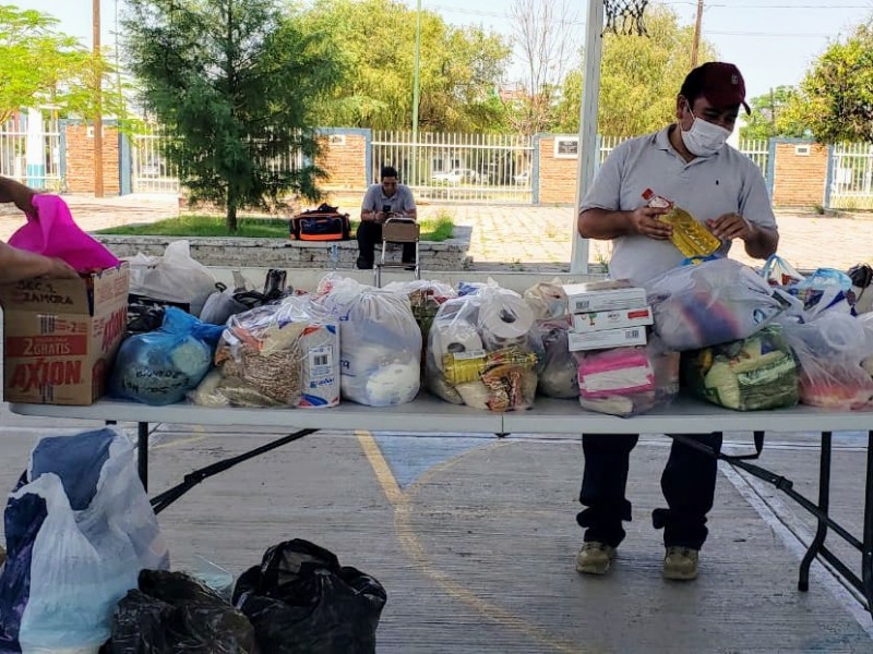 CNTE entrega apoyos alimentarios a familias vulneradas por COVID19
