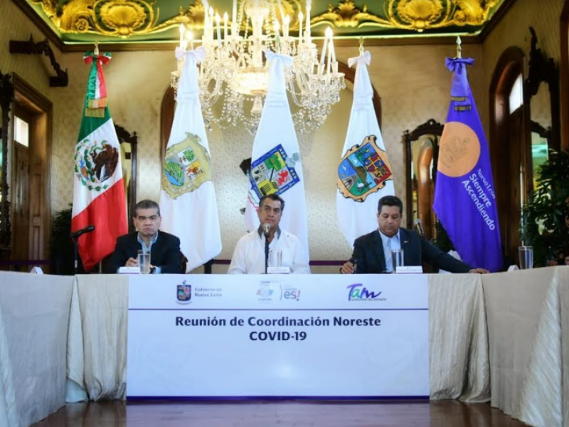 Coahuila, Nuevo León y Tamaulipas forman frente contra coronavirus