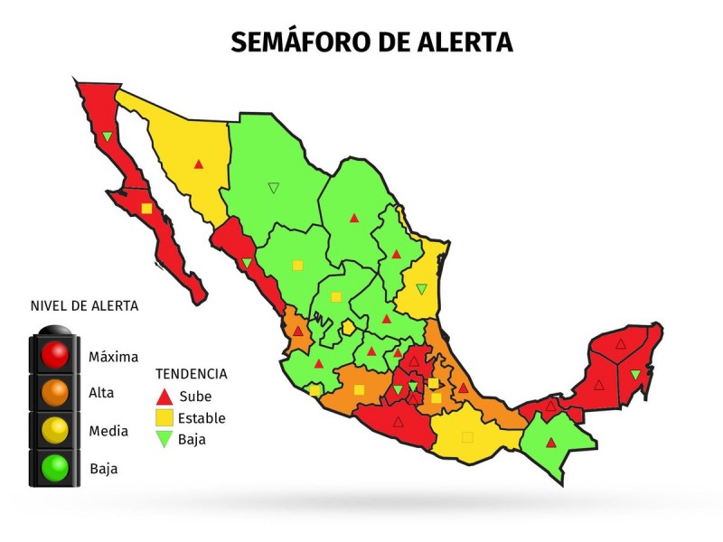 Coahuila pasa a semáforo verde de bajo riesgo de contagio