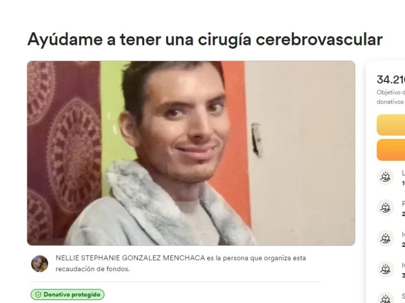Coahuilense necesita 250 mil pesos para operación cerebral