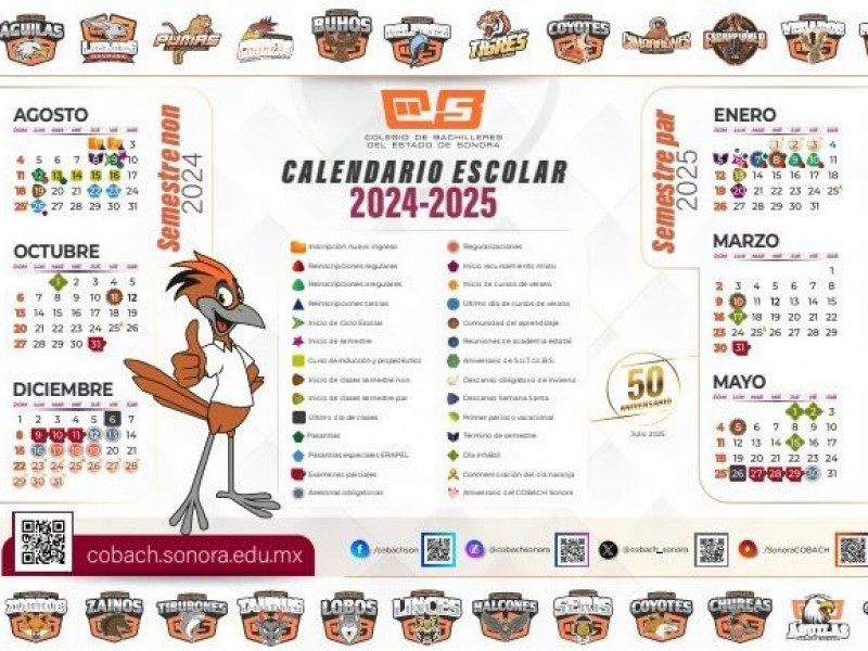 Cobach Sonora presenta calendario escolar para el ciclo 2024-2025
