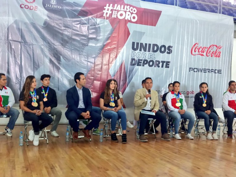 Code Jalisco recibe a medallistas de Barranquilla