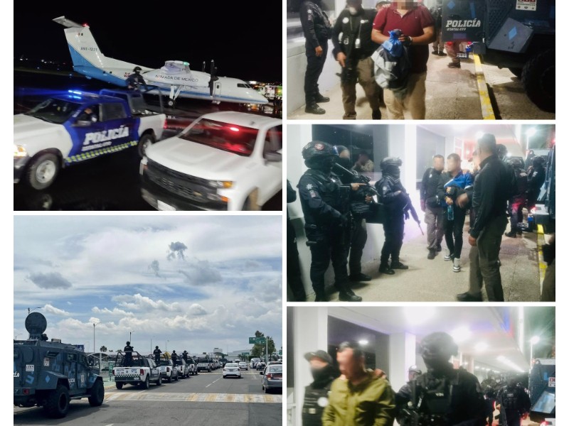 Trasladan a penales federales a reos de Guanajuato.