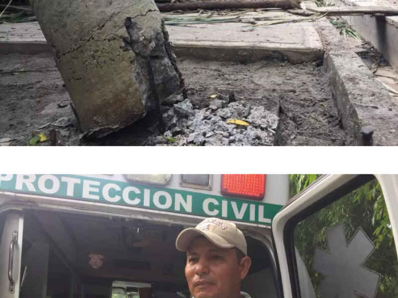 Colapsa estructura en Tapachula