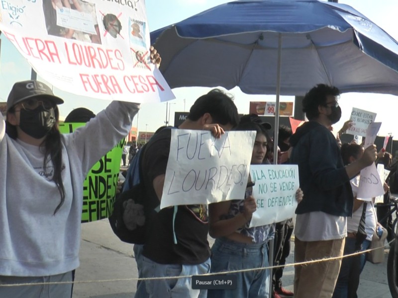 Colapsa manifestación de alumnos de ITL el López Mateos