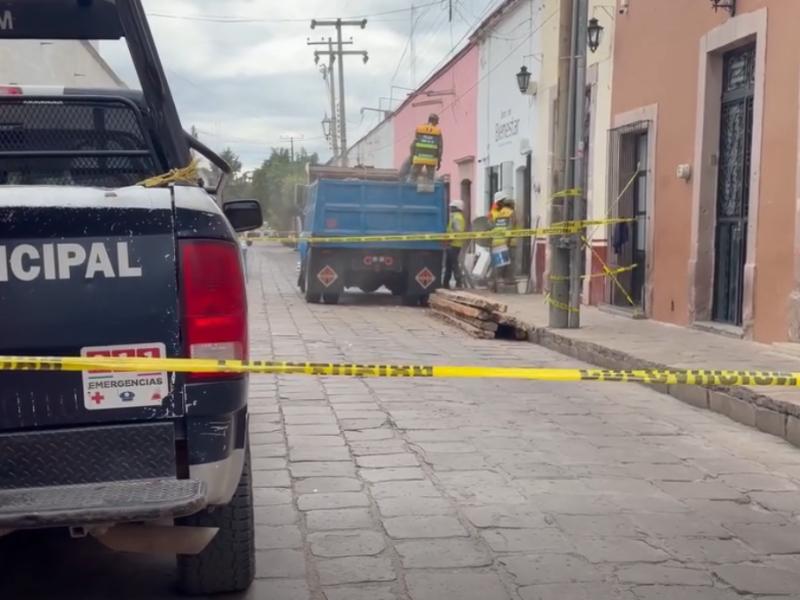 Colapsa techo del Banco del Bienestar en Jerez; no reportan personas lesionadas