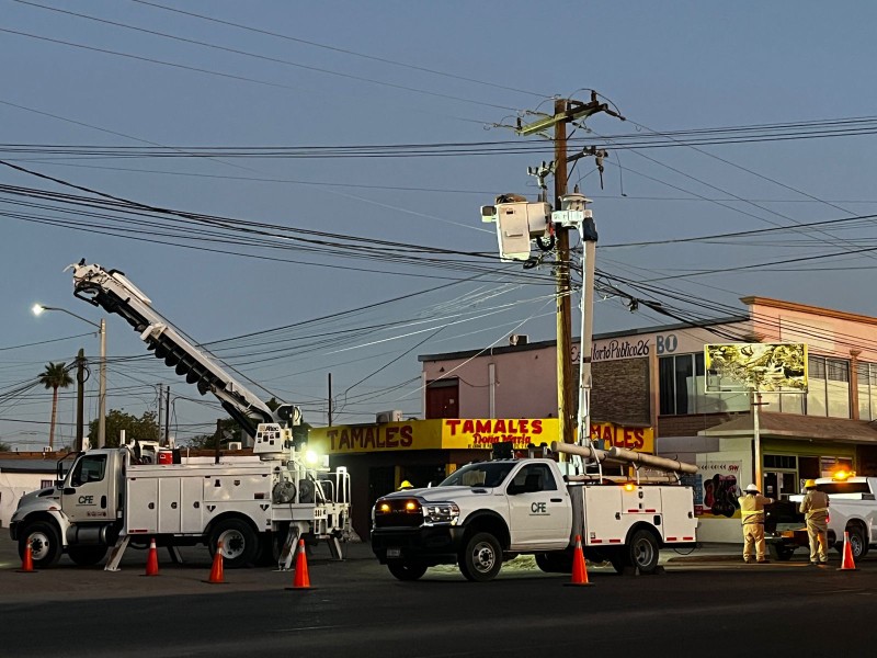Colapsan transformadores en San Luis Río Colorado