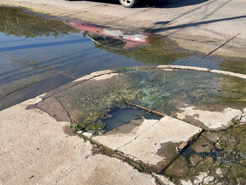 Colapso de drenaje enferma a familias y paraliza calles en La Cuchilla