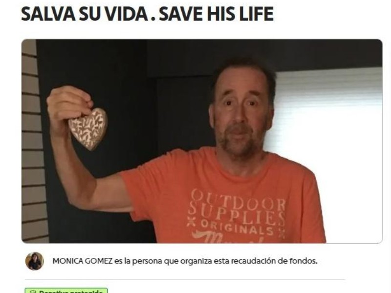 Hombre lucha por su vida; colecta en línea busca salvar su corazón