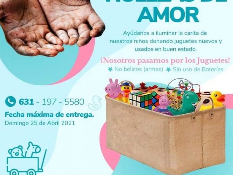 Colectan juguetes para regalarlos a menores el día del niño