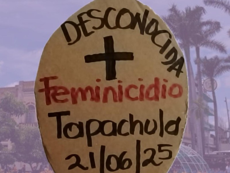 Colectivo 50+1 condena feminicidio en Tapachula, el número 17