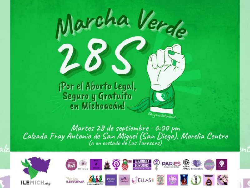 Colectivas feministas anuncian marcha para el 28 de septiembre