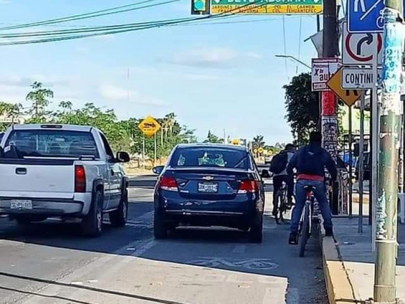 Colectivo convoca a ciclistas para enfrentar obstrucción de ciclovías