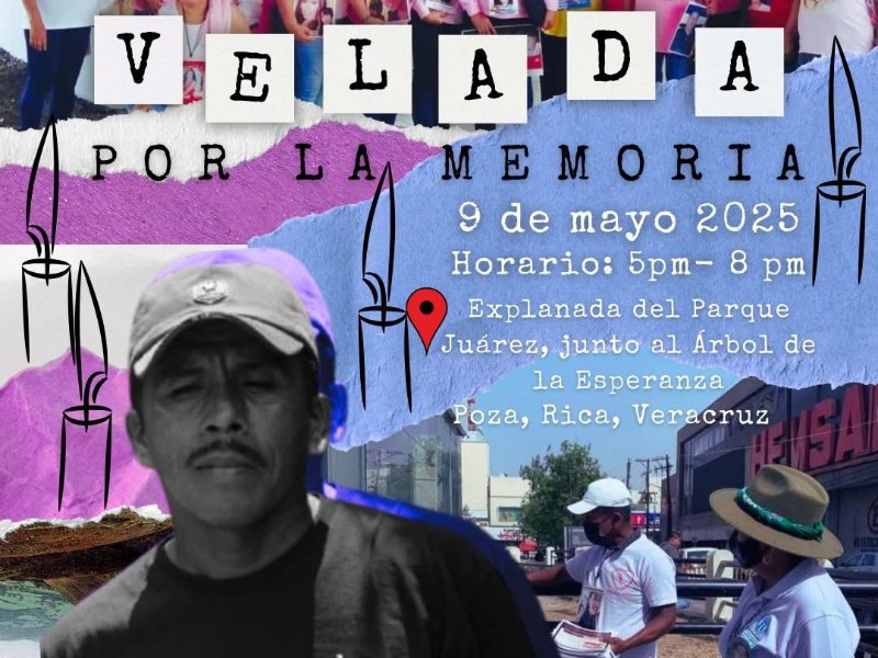 Colectivo realizara velada por desaparecidos en Poza Rica