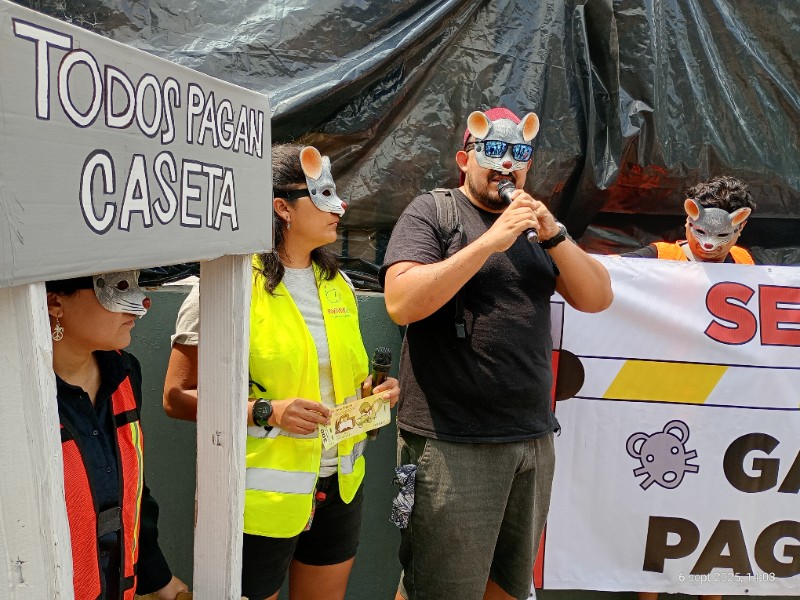 Colectivo realizó manifestación contra la construcción de un viaducto en López Mateos