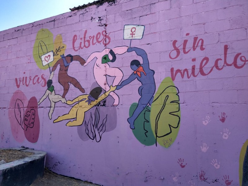 Colectivos demandan un alto a la violencia; inauguran mural