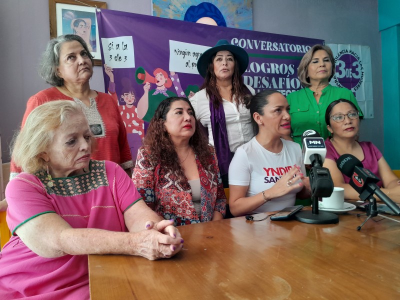 Colectivos feministas piden armonización de ley tres de tres