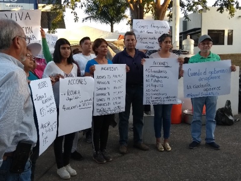 Colectivos, rinden informe sobre apoyos a damnificados