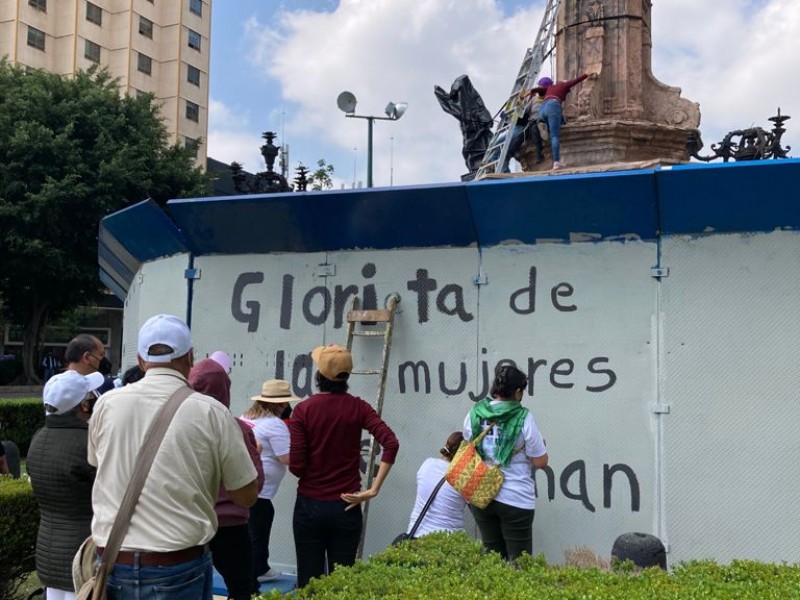 Colectivos toman Glorieta de Colón