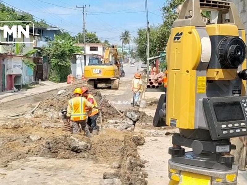 Colector sanitario beneficiará a 2 mil personas en Tuxpan