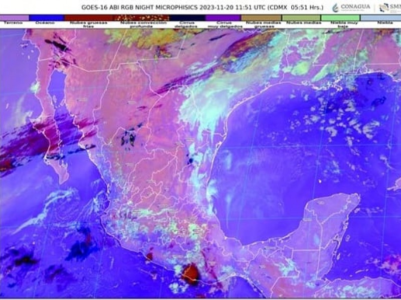 Colima con temperaturas hasta 40⁰C, por la tarde-noche con chubascos