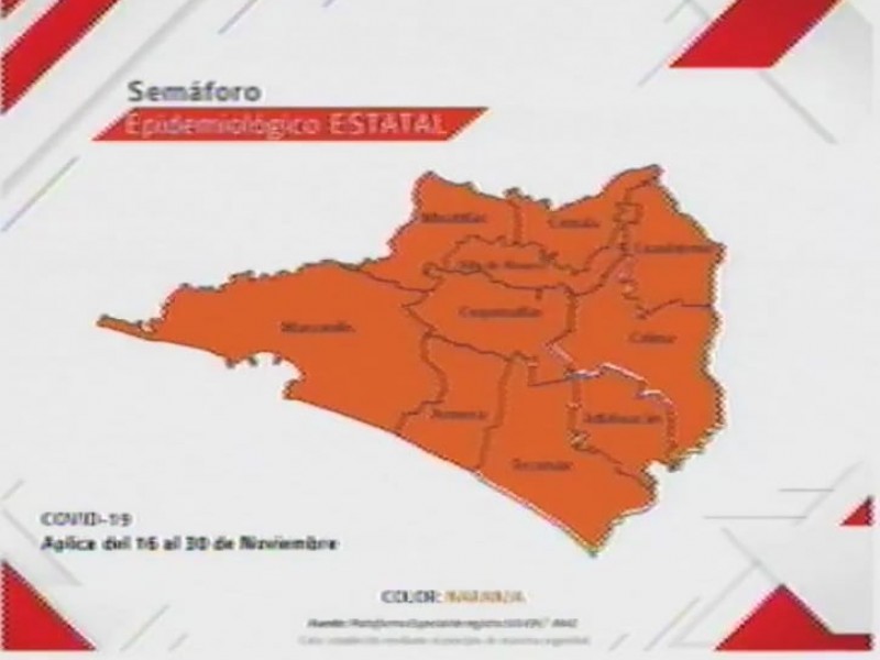 Colima permanece en semáforo naranja hasta el 30 de noviembre