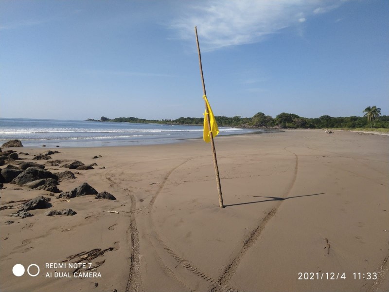 Colocan bandera amarilla por oleaje elevado en playas nayaritas