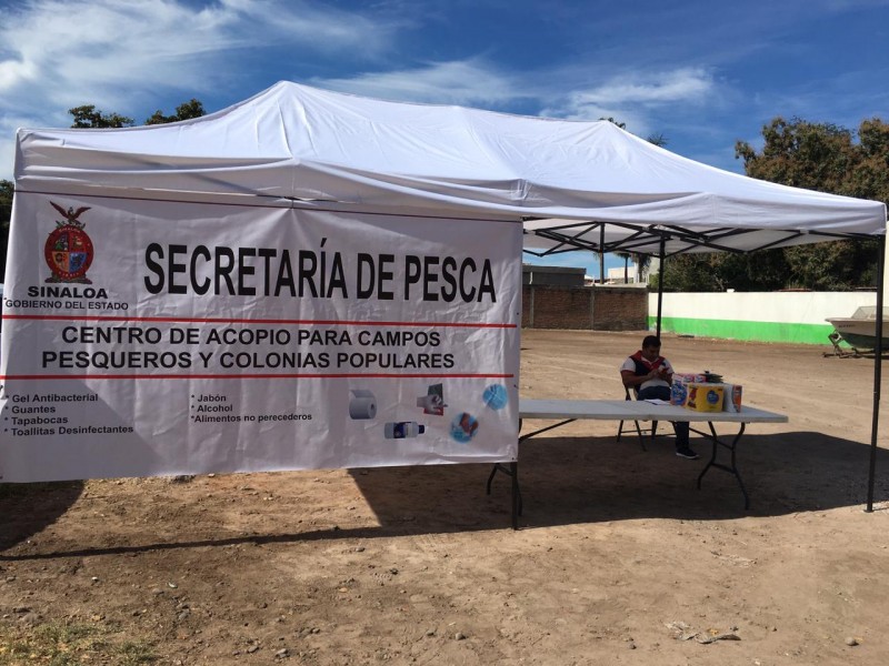 Colocan centro de acopio a beneficio de pescadores