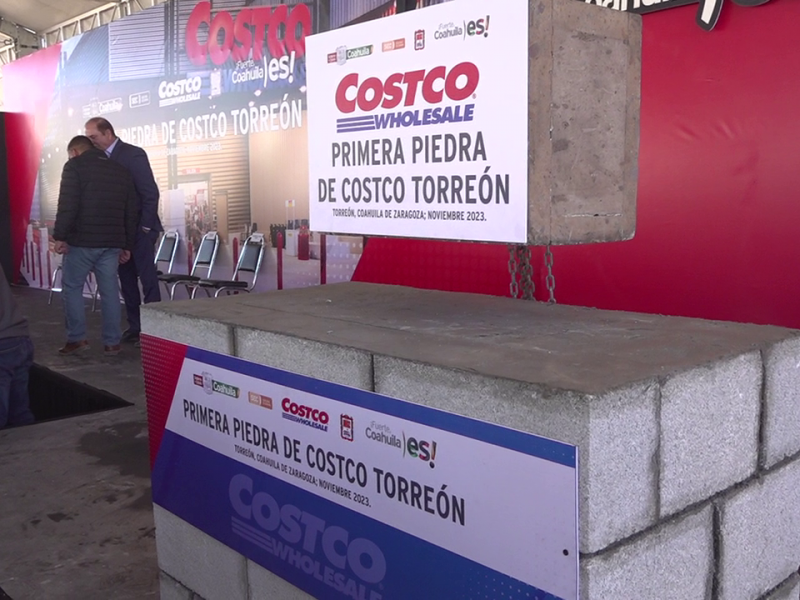 Colocan primera piedra de la tienda Costco México en Torreón