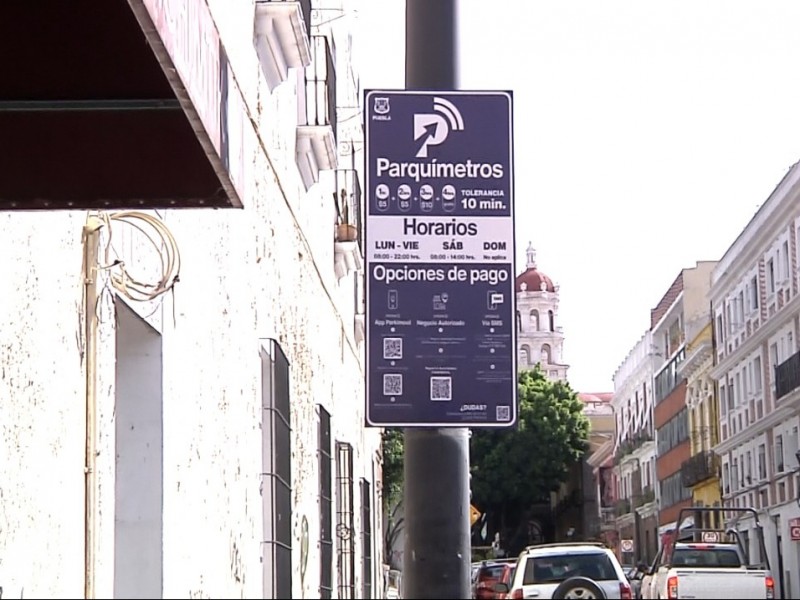 Colocan señaléticas para parquímetros