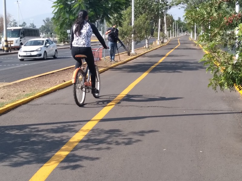 Colocarán señalización en ciclovía invadida por particulares 