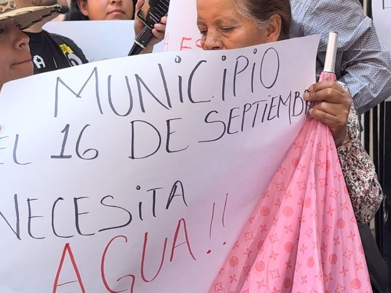 Colonia 16 de Septiembre sufre grave escasez de agua