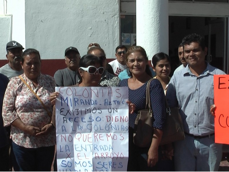 Colonia Miranda; 14 años sin agua