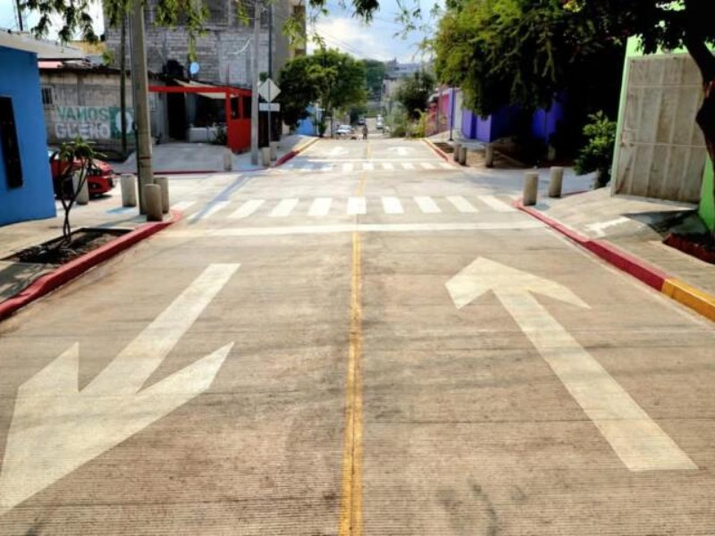 Colonia Santa Cruz tienen nuevas vialidades