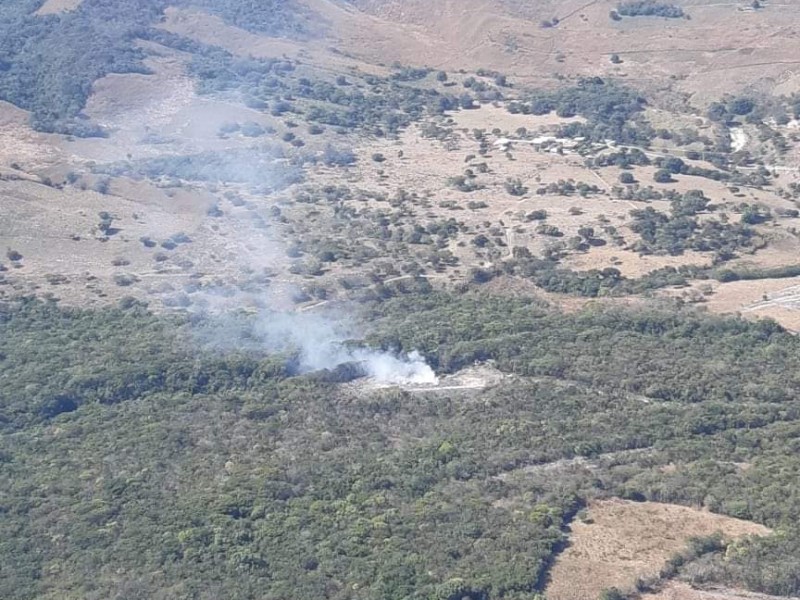 Combate frontal contra incendios en Chiapas