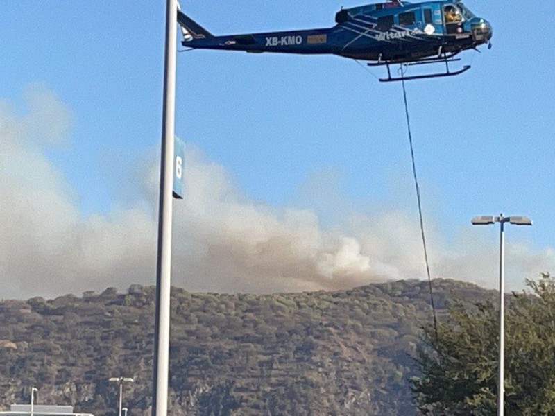 Combaten cuatro incendios en el bosque La Primavera